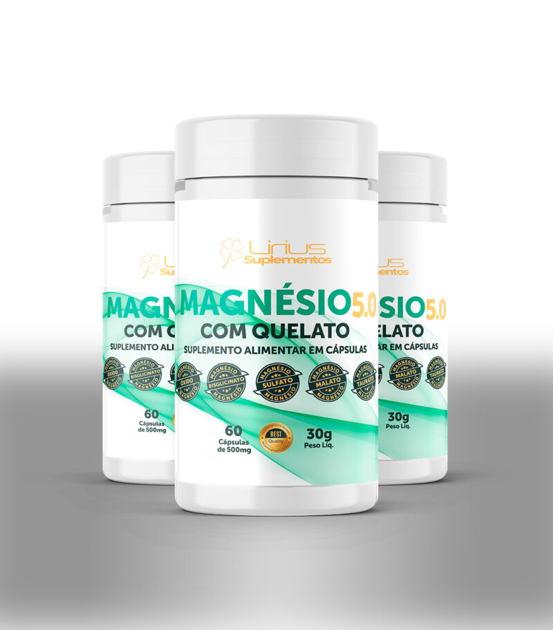 Magnésio 5.0 com Quelato - 3 unidades